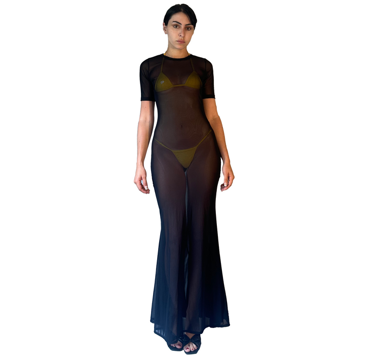 TANNING SEE-TRHOUGH DRESS